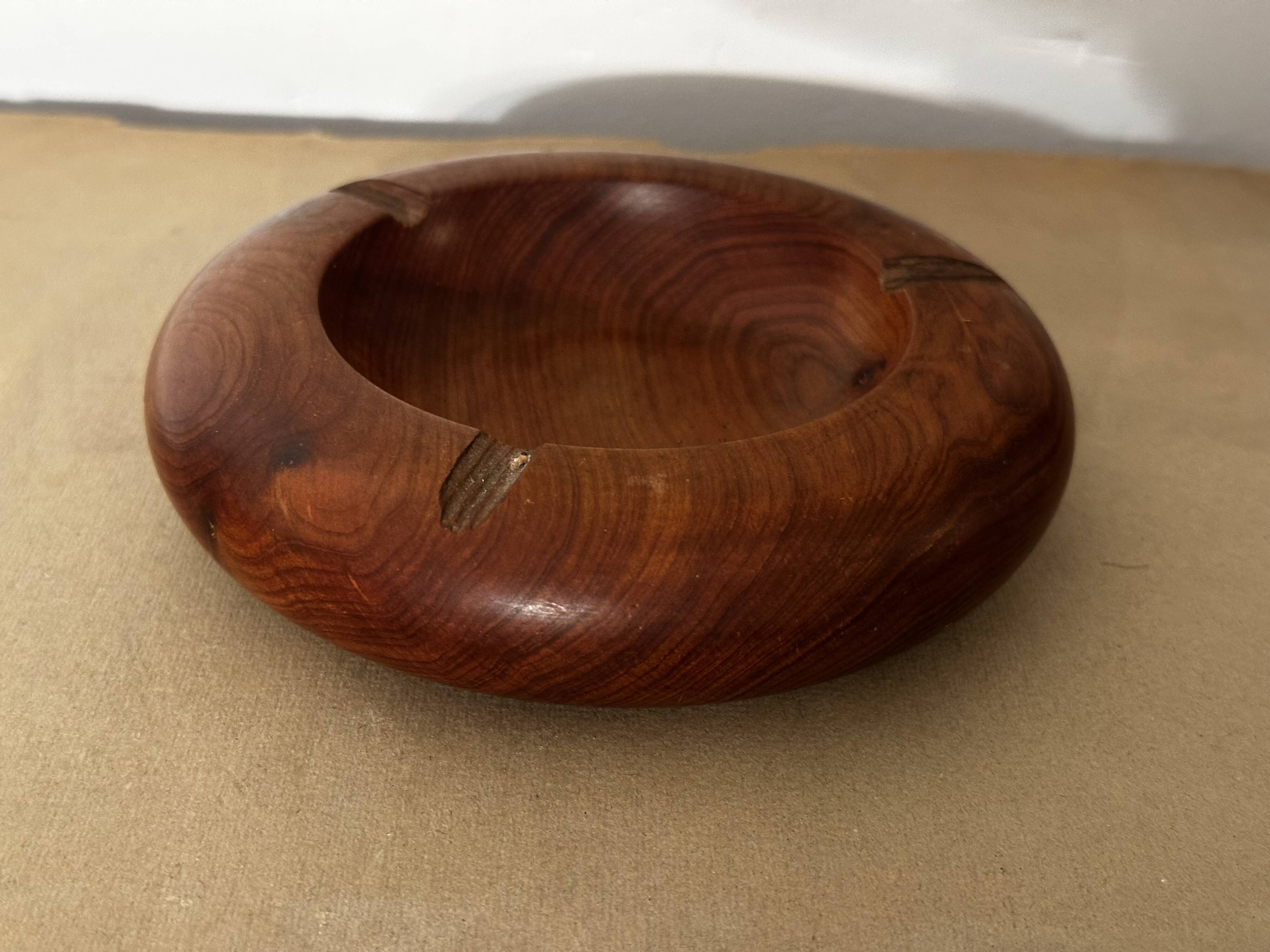Solid Wood Ashtray/Trinket Tray - Vintage Handcrafted