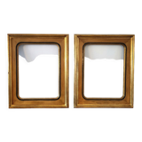 Pair of gilded wooden frames
