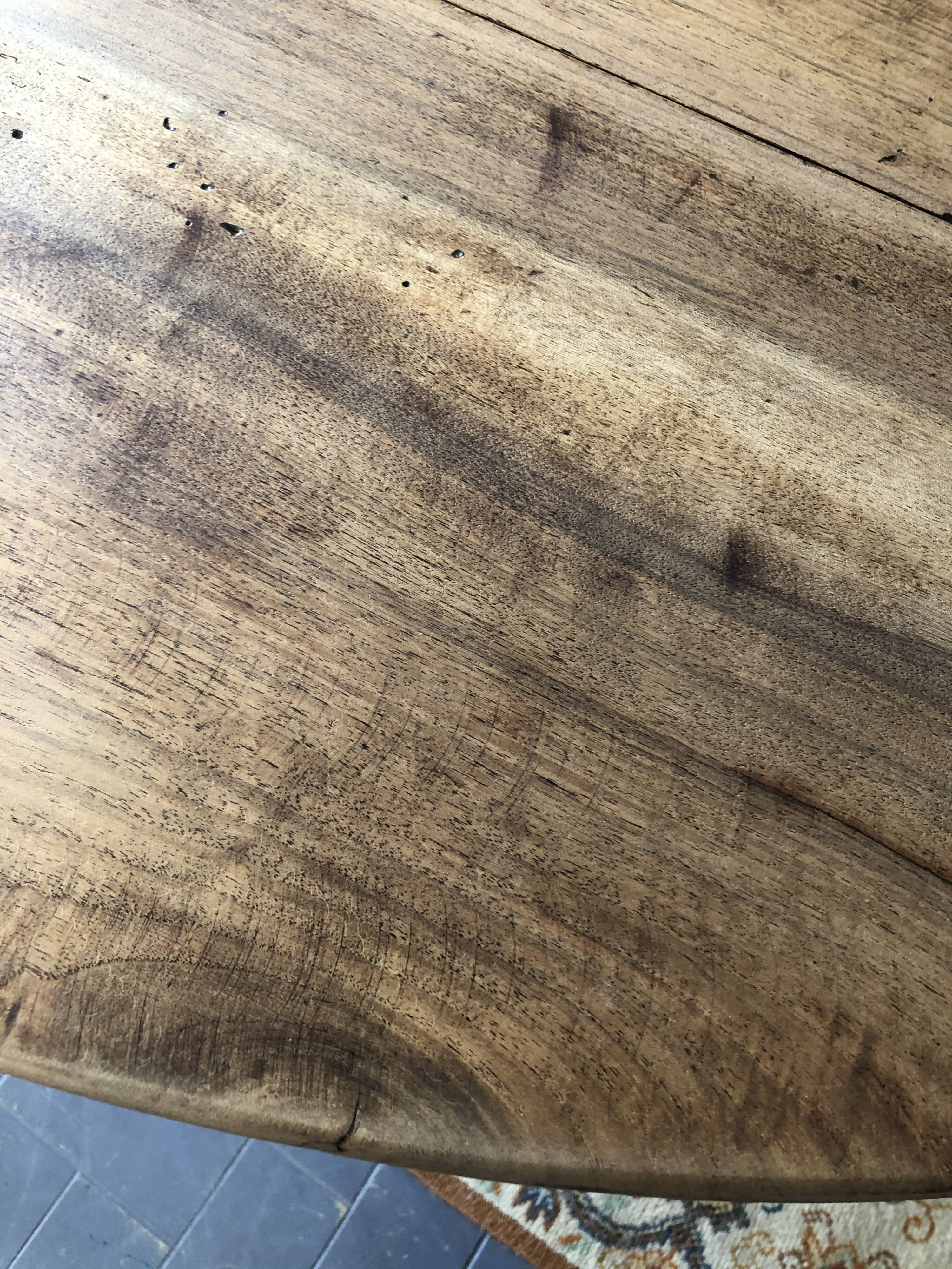 Old flap round table