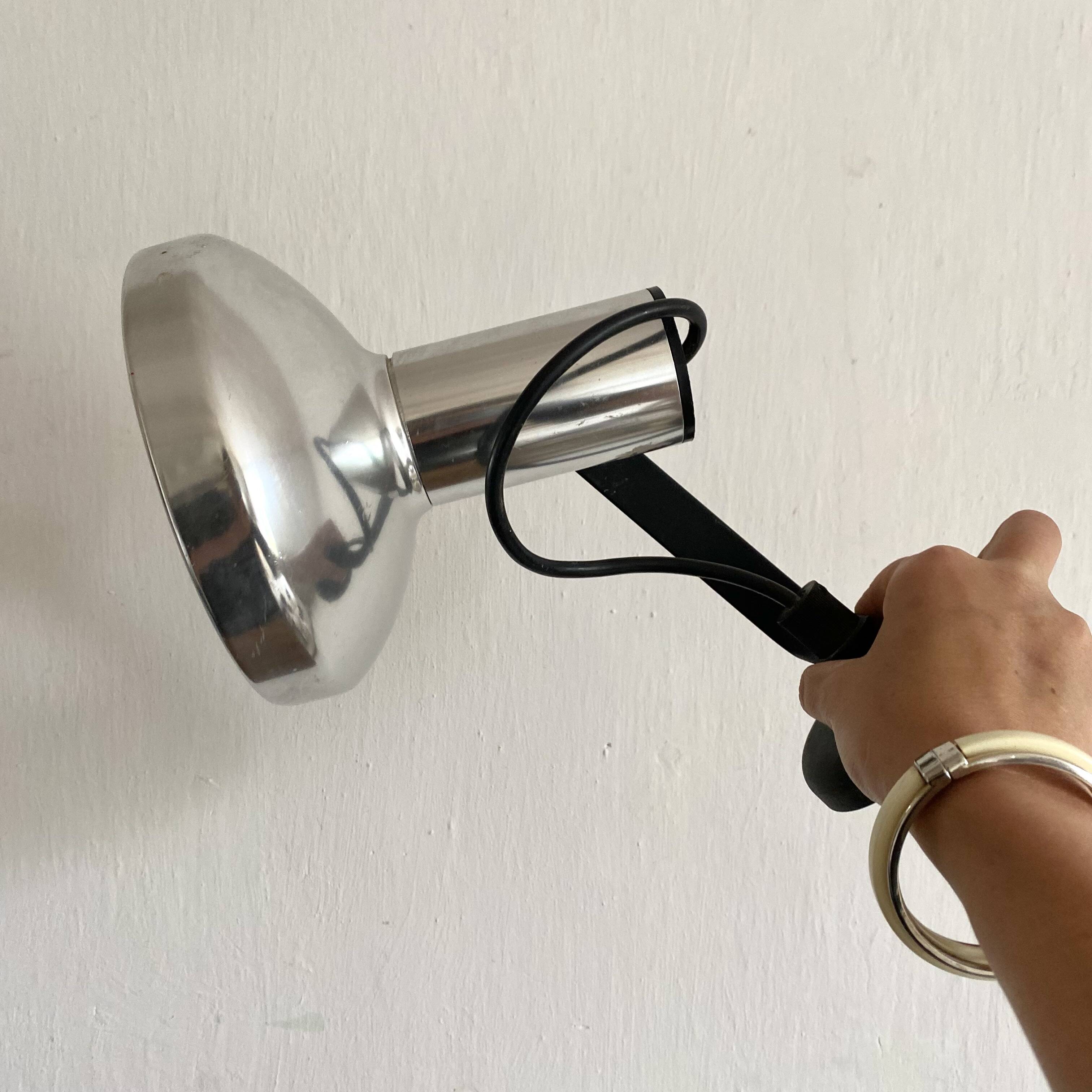 Vintage aluminum wall spot, 1970s