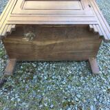 Vintage mesh cabinet in solid oak rococo period 1930