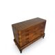Commode italienne Art déco en ronce de noyer, années 1930