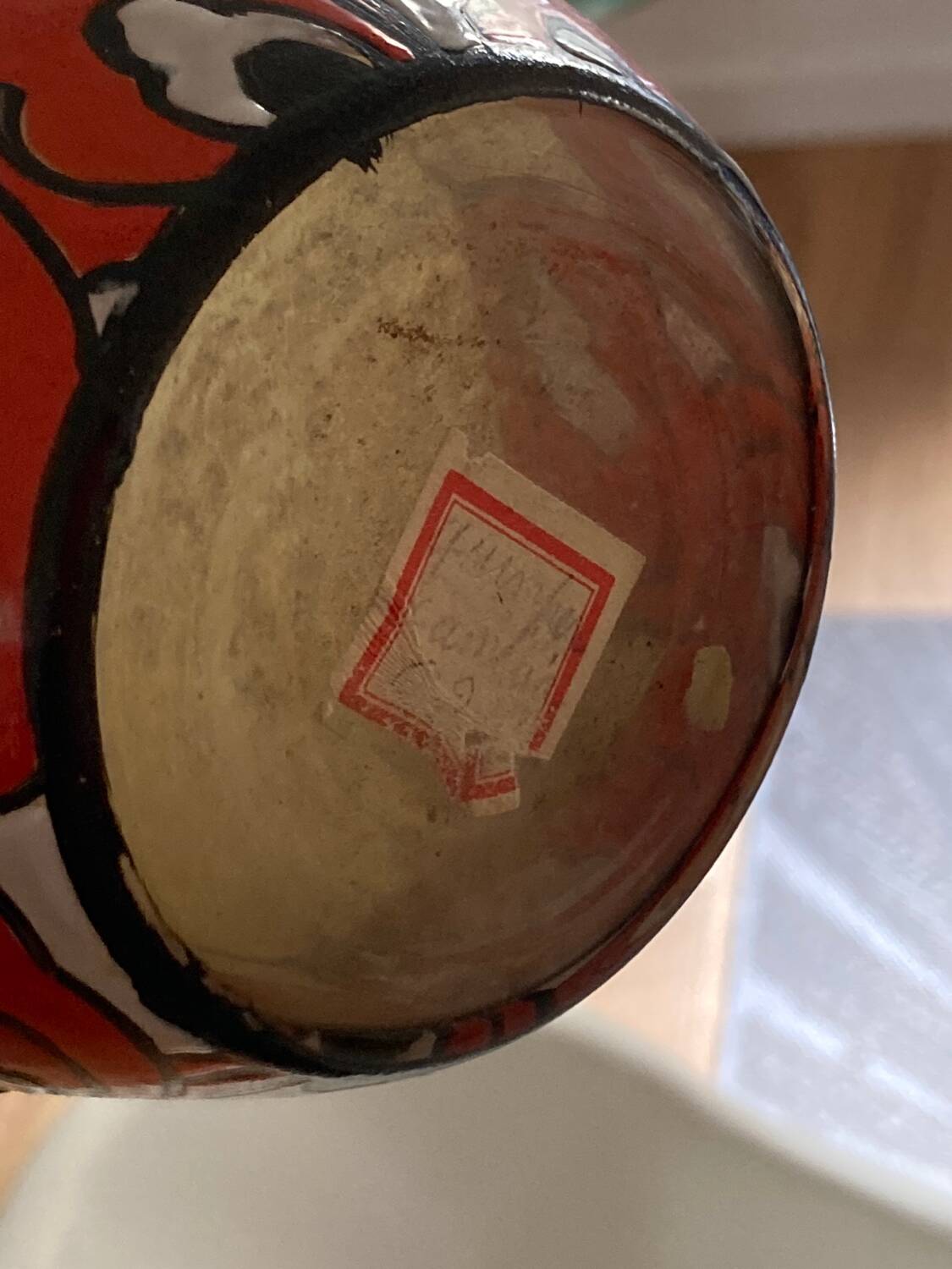 Art deco vase 1930 DE Leune signed