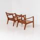 Pair of “Senator” easy chairs by Ole Wanscher for France & Son