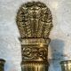 Pair of Empire style bronze wall sconces with quiver design.