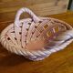 Vintage woven ceramic pocket basket