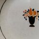 Dish on pedestal in Badonviller earthenware diam 23.5 cm