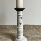 Old wooden candlestick