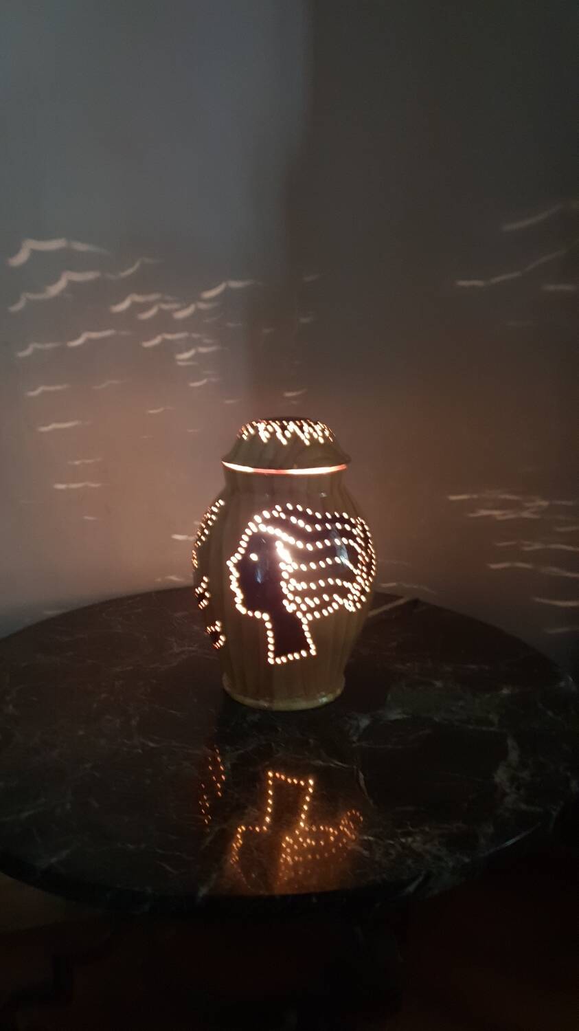 Vallauris ceramic lamp, 1950