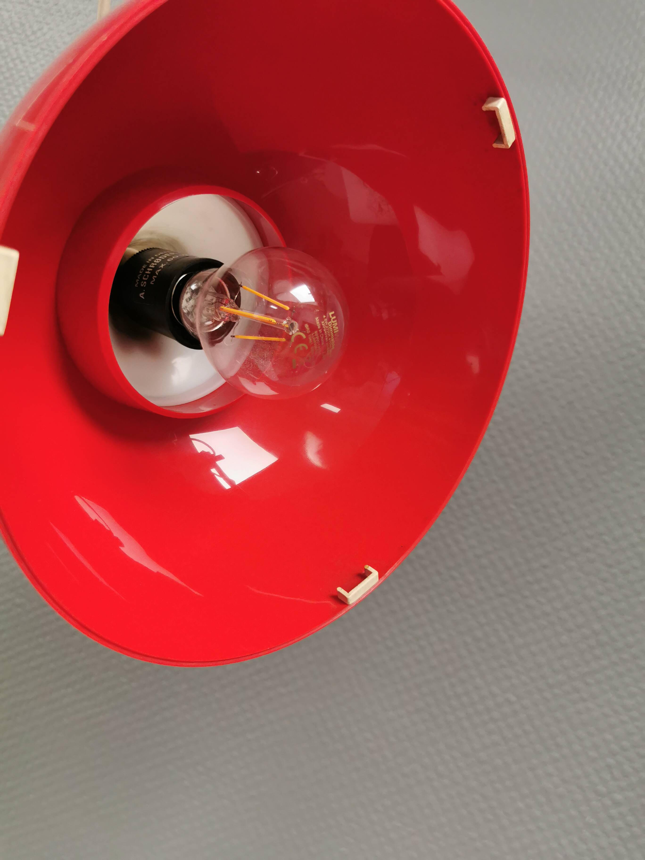 Bent Karlby hanging lamp for ASK (A. Schrøder Kemi), Denmark, 1970s.