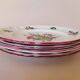4 assiettes plates "Réverbère fin" KG Lunéville