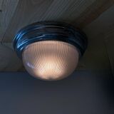 Wall light ceiling light thick glass chrome metal support