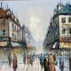 Signed painting by Duchamp on a Parisian street.