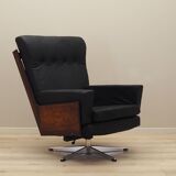 Office leather armchair, Danish design, 1970s, production: Denmark