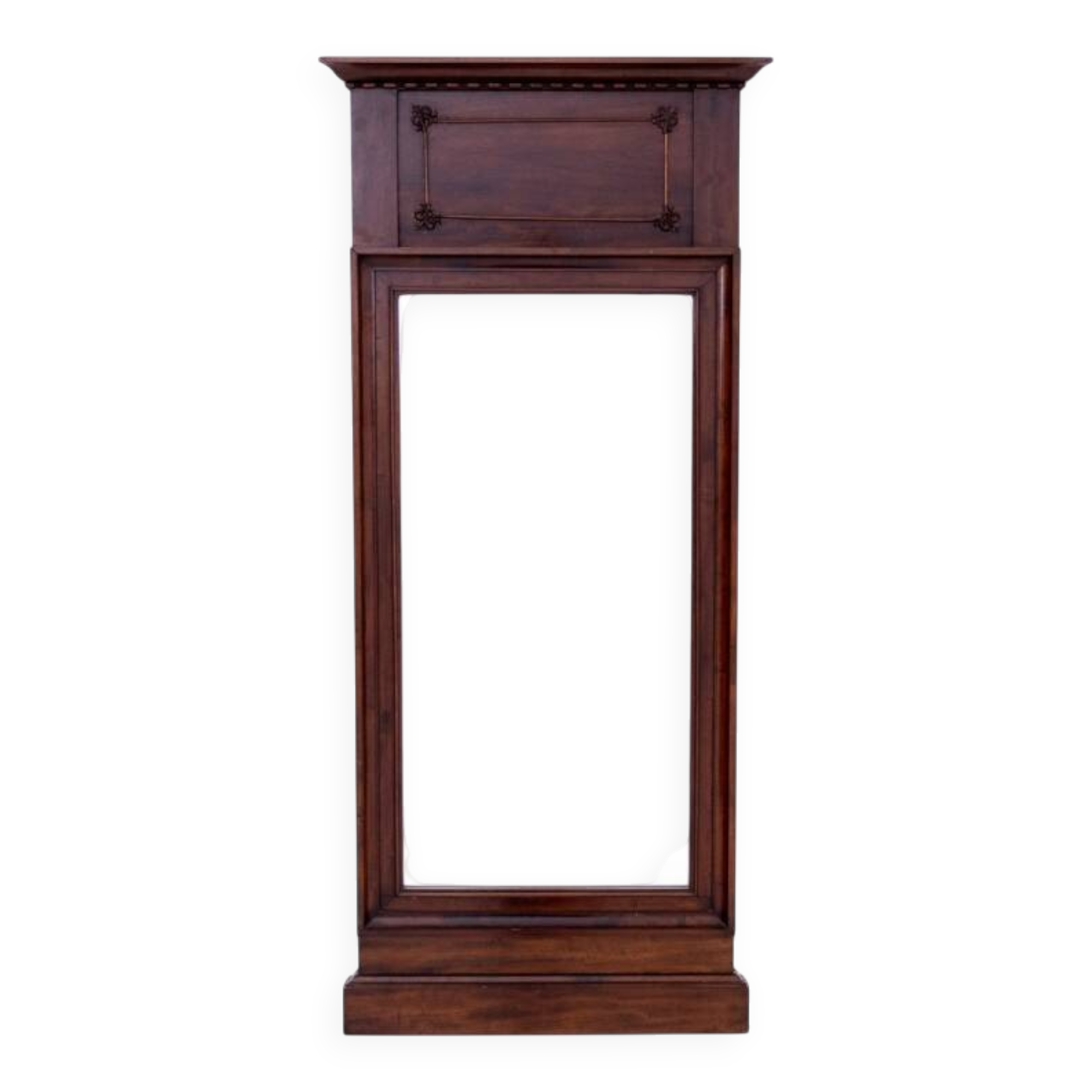 Mahogany mirror, Northern Europe, circa 1880.