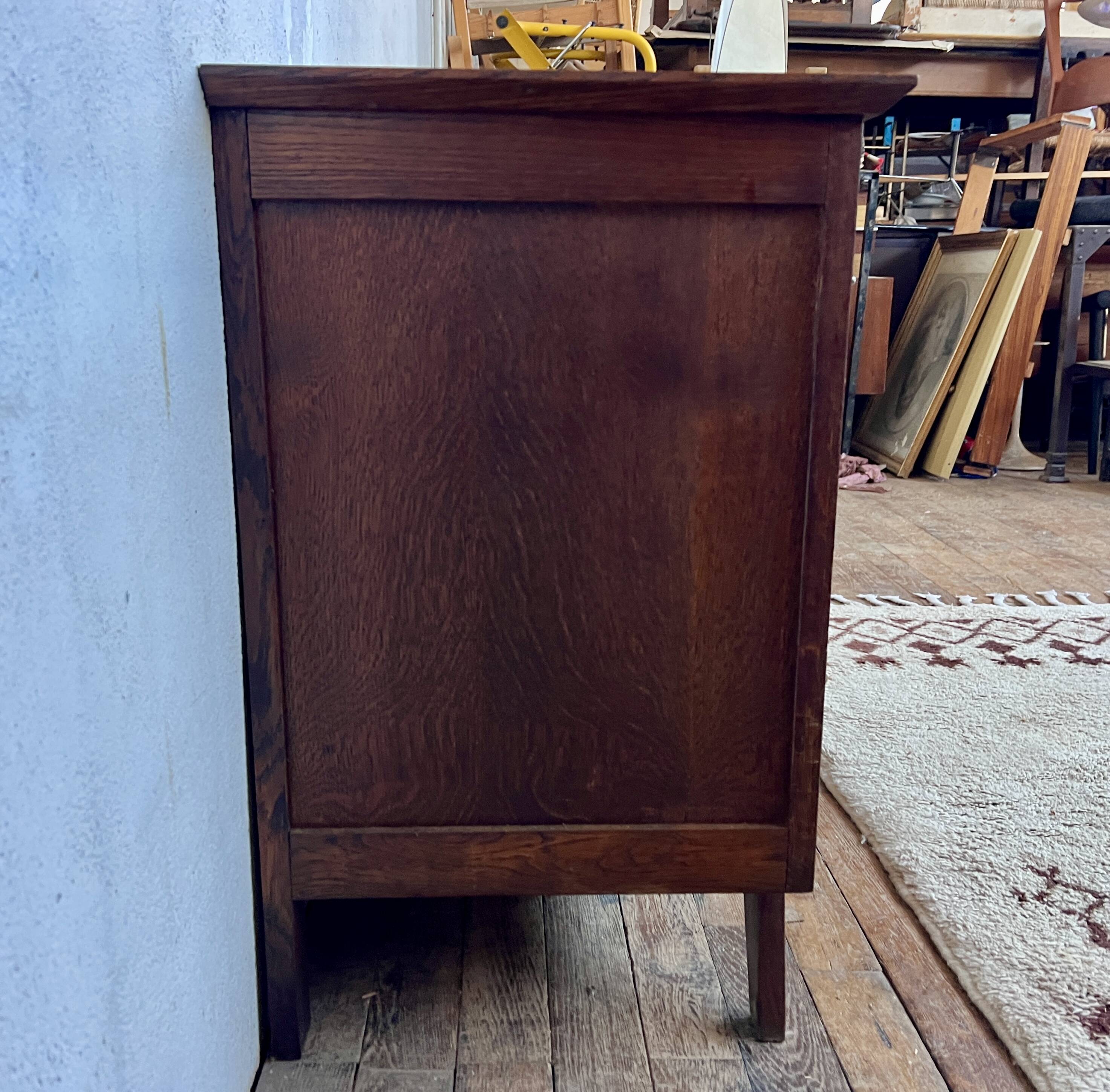 Vintage Scandinavian oak chest of drawers 1960
