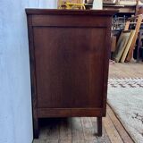 Vintage Scandinavian oak chest of drawers 1960