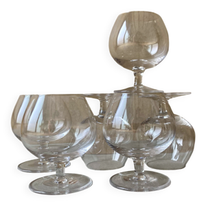 6 verres ballon en cristal