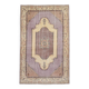 Tapis persan vintage boho oriental lilas et beige, 176x282 cm
