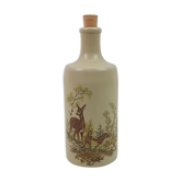 Bouteille en grès déco biches 22cm