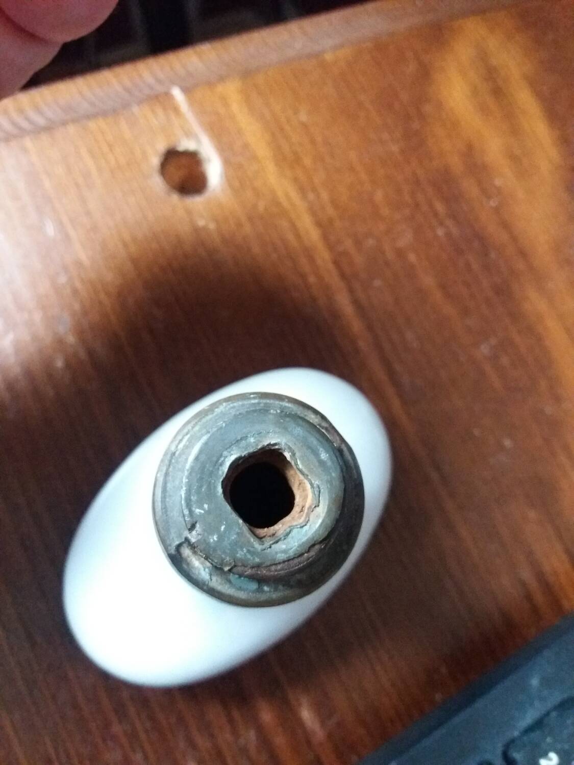 Porcelain door knob handles