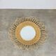 Vintage rattan sun mirror from the 60s