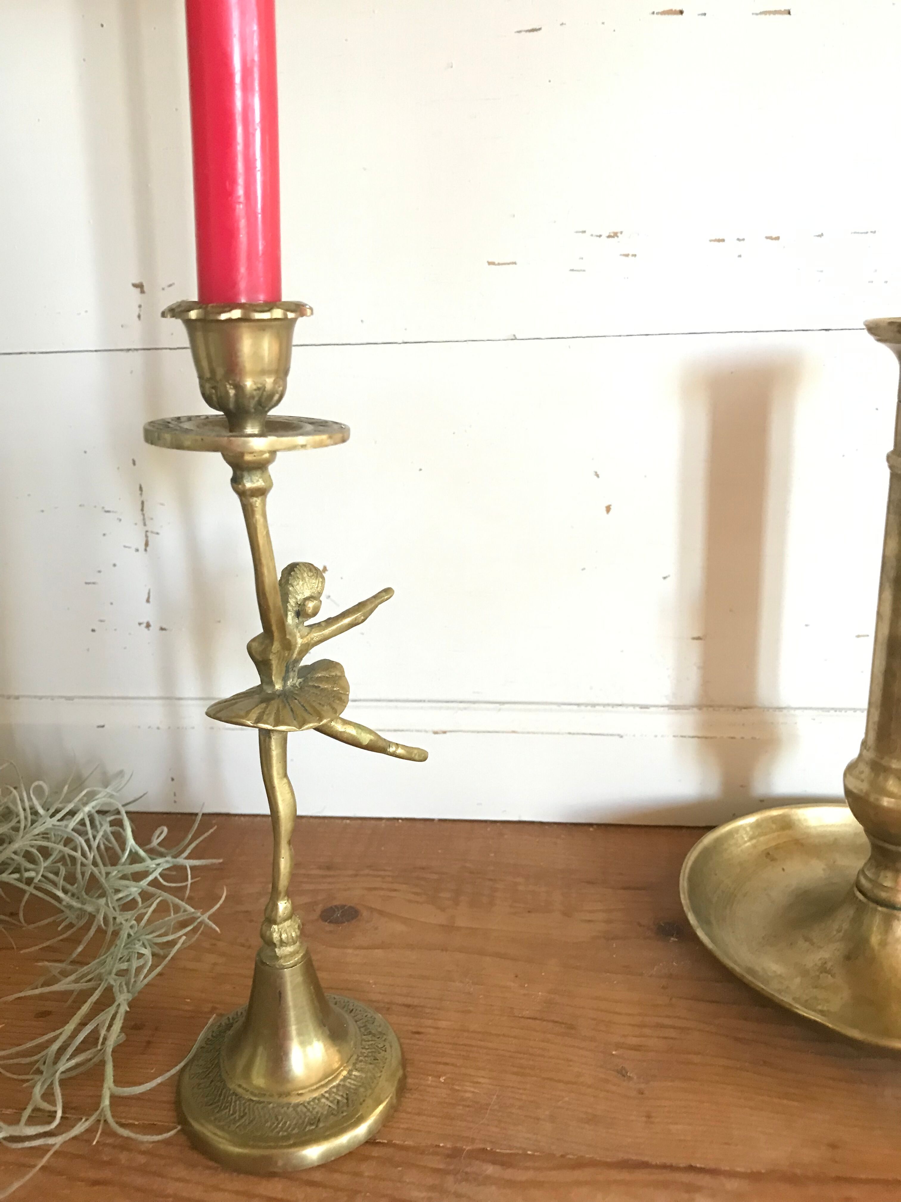 Vintage brass candlestick