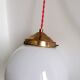 1950s opaline portable lamp