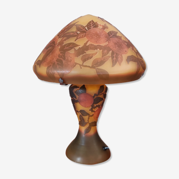 Lampe champignon pâte de verre