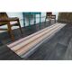 1970s Vintage Turkish Oushak Handmade Wool Cotton Beige Runner Rug 51x280
