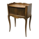 Louis XV style bedside table with curtains in beech from the 1950s.
