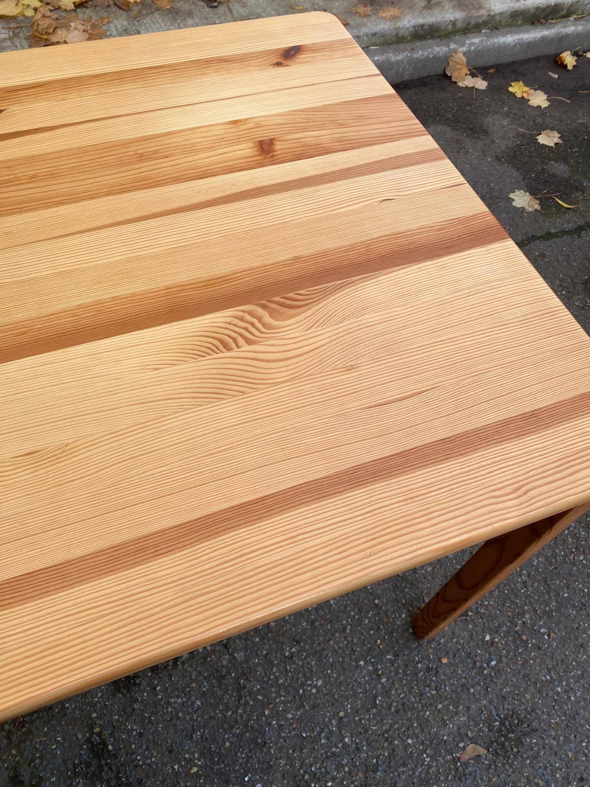 Scandinavian solid wood kitchen dining table for 4 people