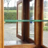 Buffet Art Déco en noyer avec marbres et guérites