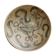 Plate in earthenware - rooster- Warluis France