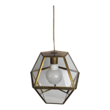 Lantern walkable glass and brass