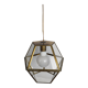 Lantern walkable glass and brass