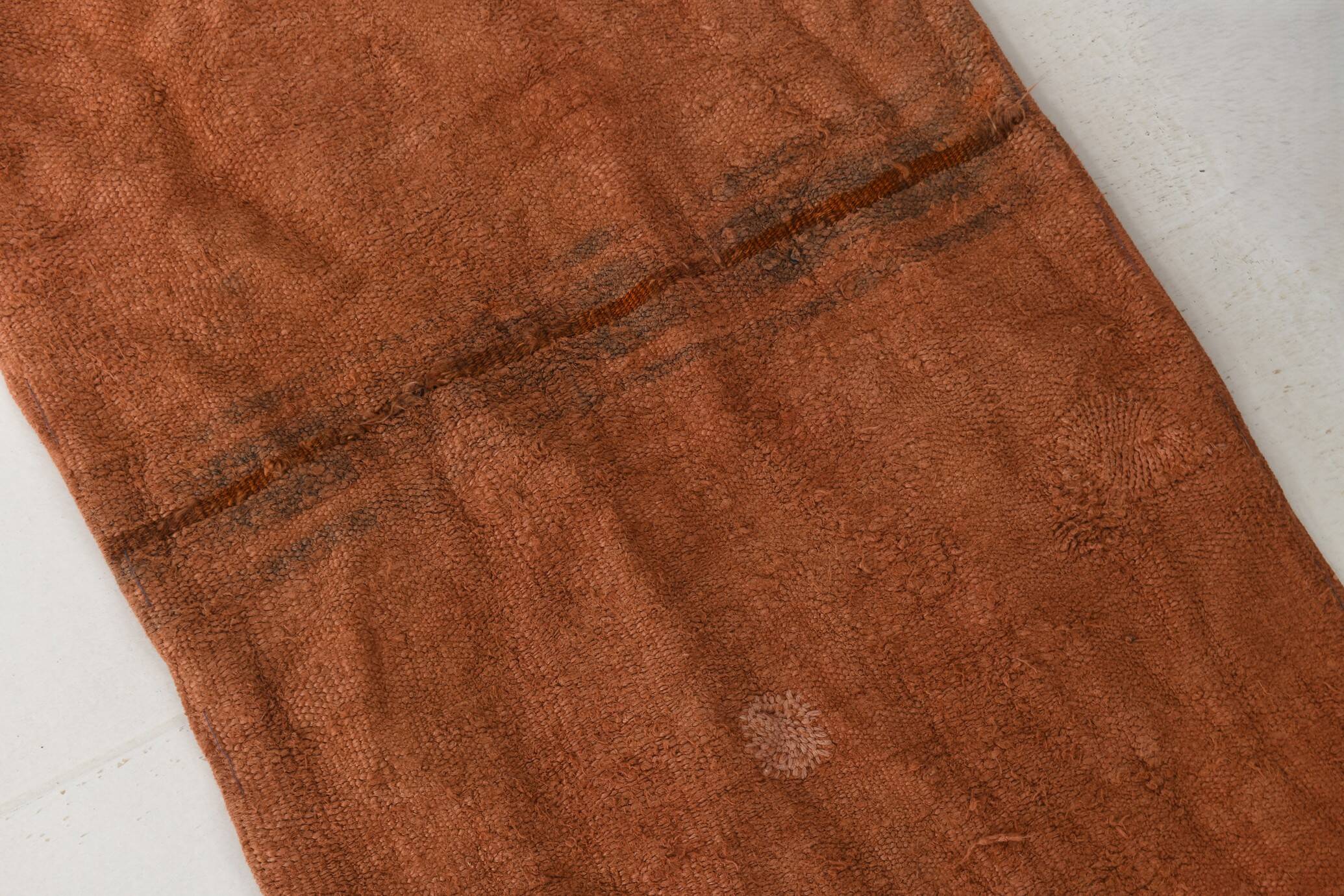 Cinnamon Turkish Pattern Kilim Runner Rug, 64x267 Cm