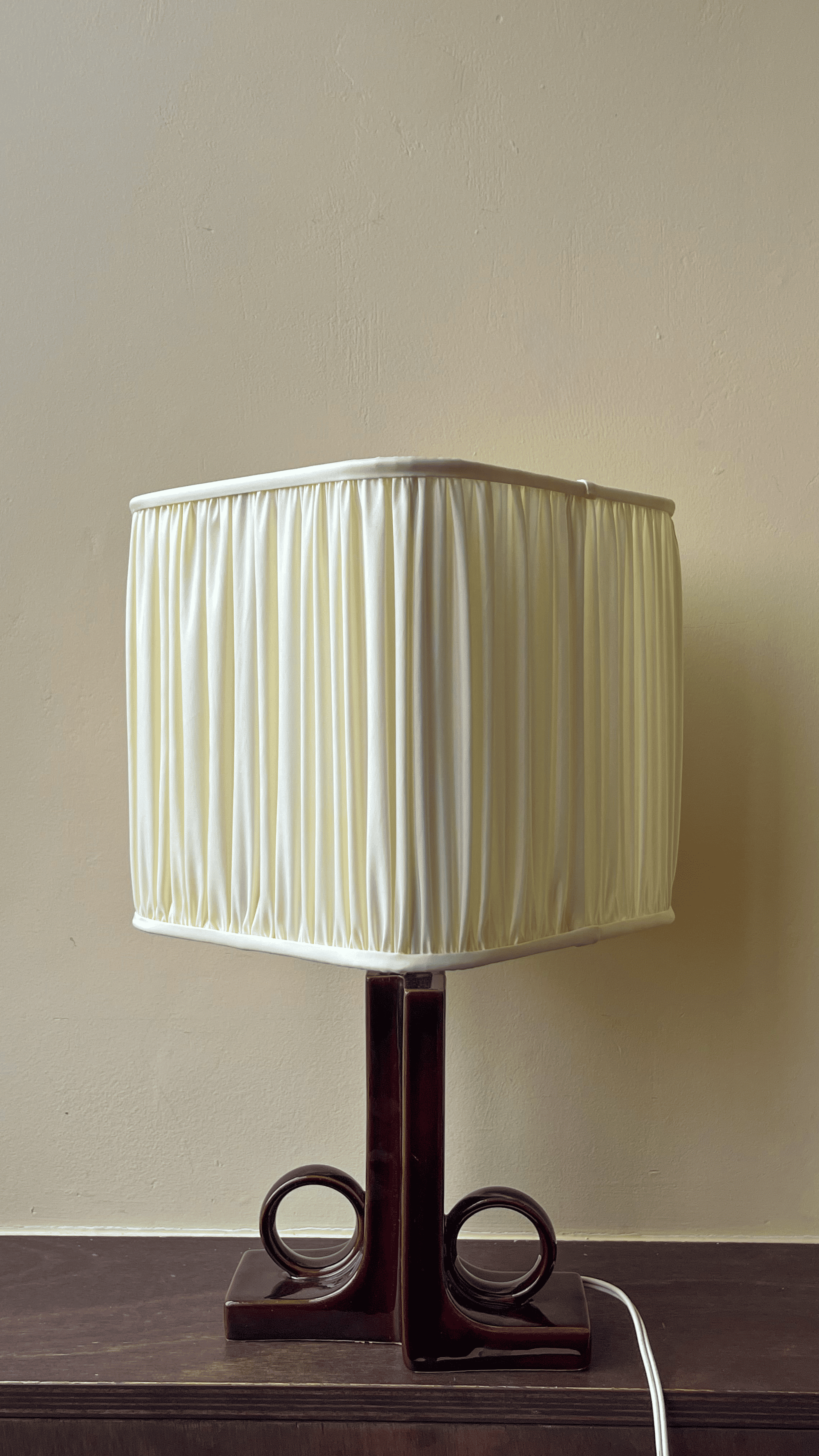 Pair of ceramic lamps