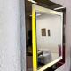 Large mirror, integrated lighting – Italy, 1970s