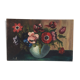 Peinture à l’huile fleurs 61 x 39 cm