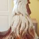 Large XXL cracked ceramic rooster 62 cm.