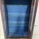 Napoleon III display cabinet in rosewood veneer and marquetry, 19th century.