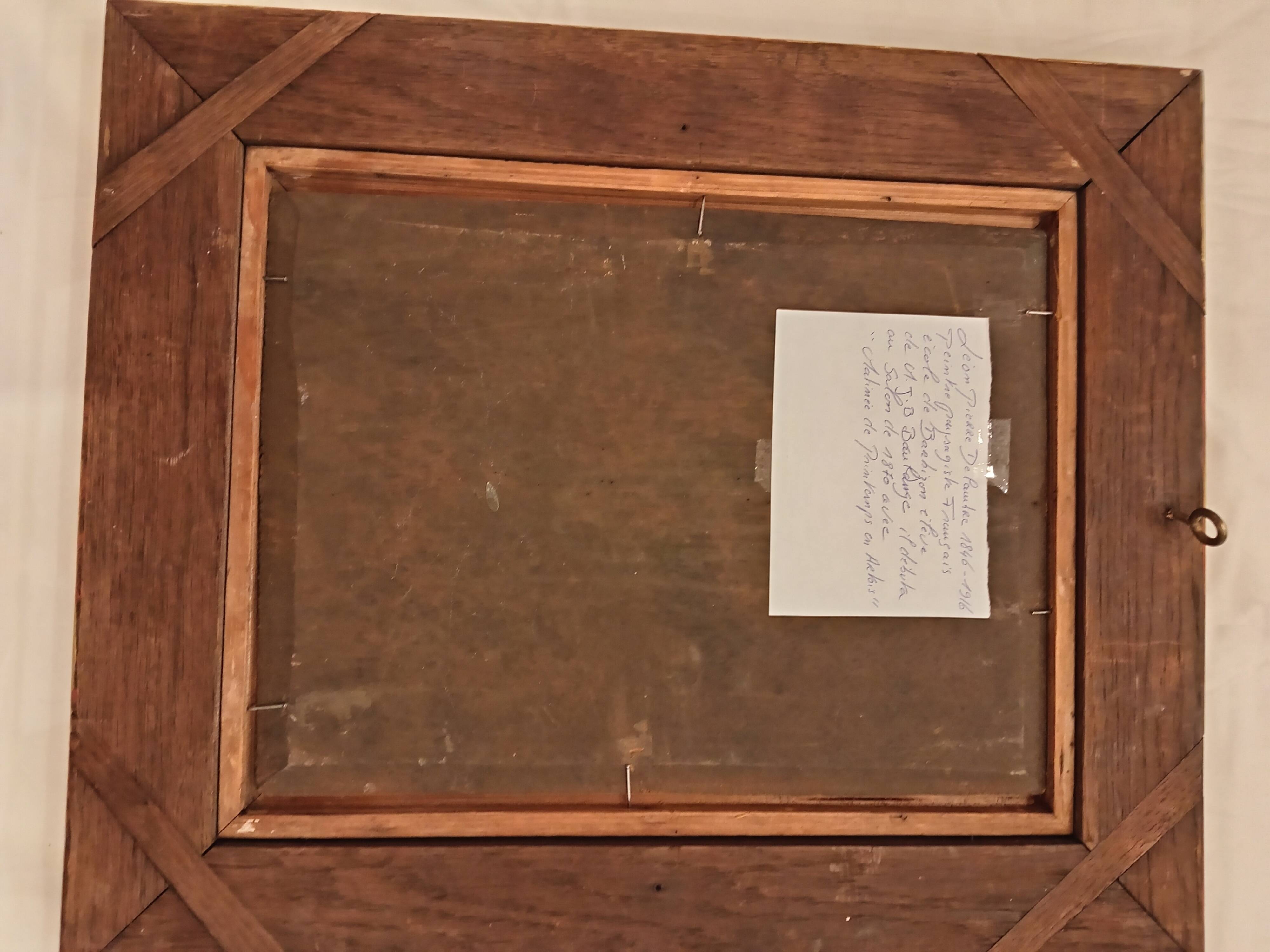 19th century chiaroscuro clearing painting by Pierre Delambre