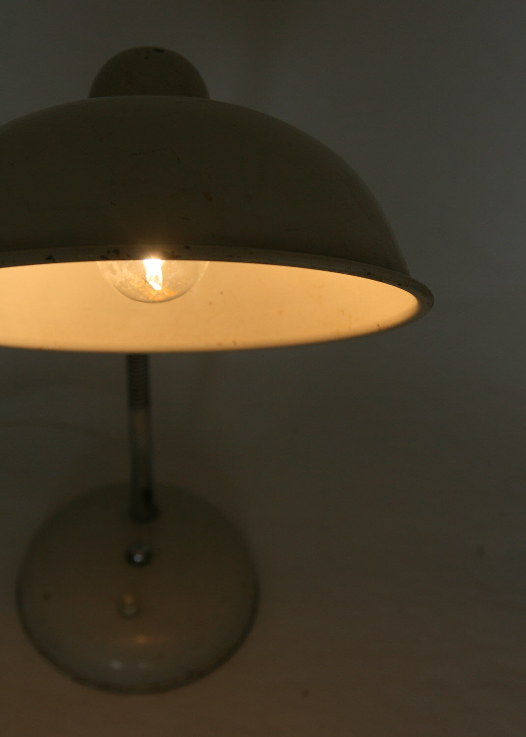 Vintage Industrial Gooseneck Table Lamp, 1940s
