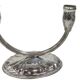 Art Deco two-arm candlestick, silver-plated, 1920s/1930s.