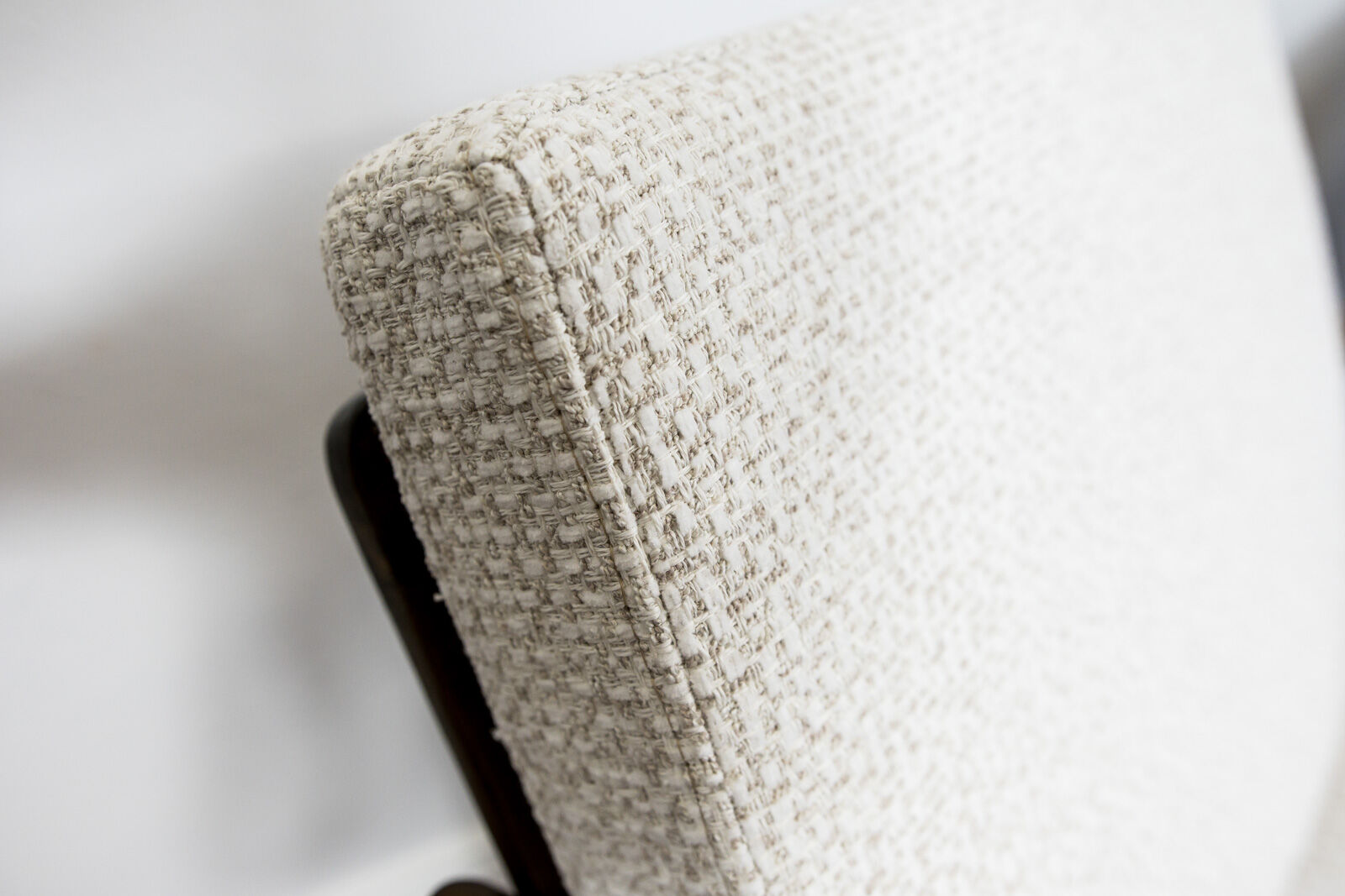 Pair of Restored White Grey B-7522 armchairs by Zenon Bączyk, 1960’s