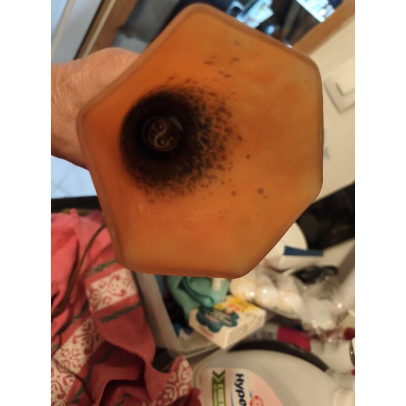 Art Deco glass paste lamp