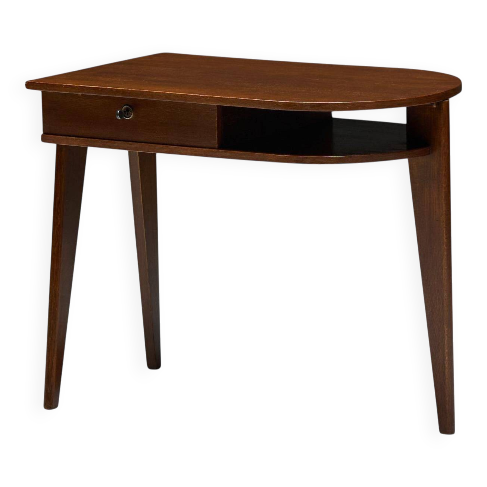 Tripod desk by Jacques Adnet, France, 1950s