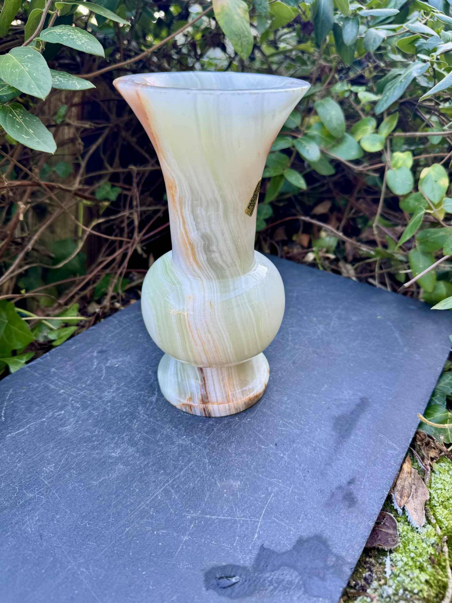 Large onyx vase Italy 1960s