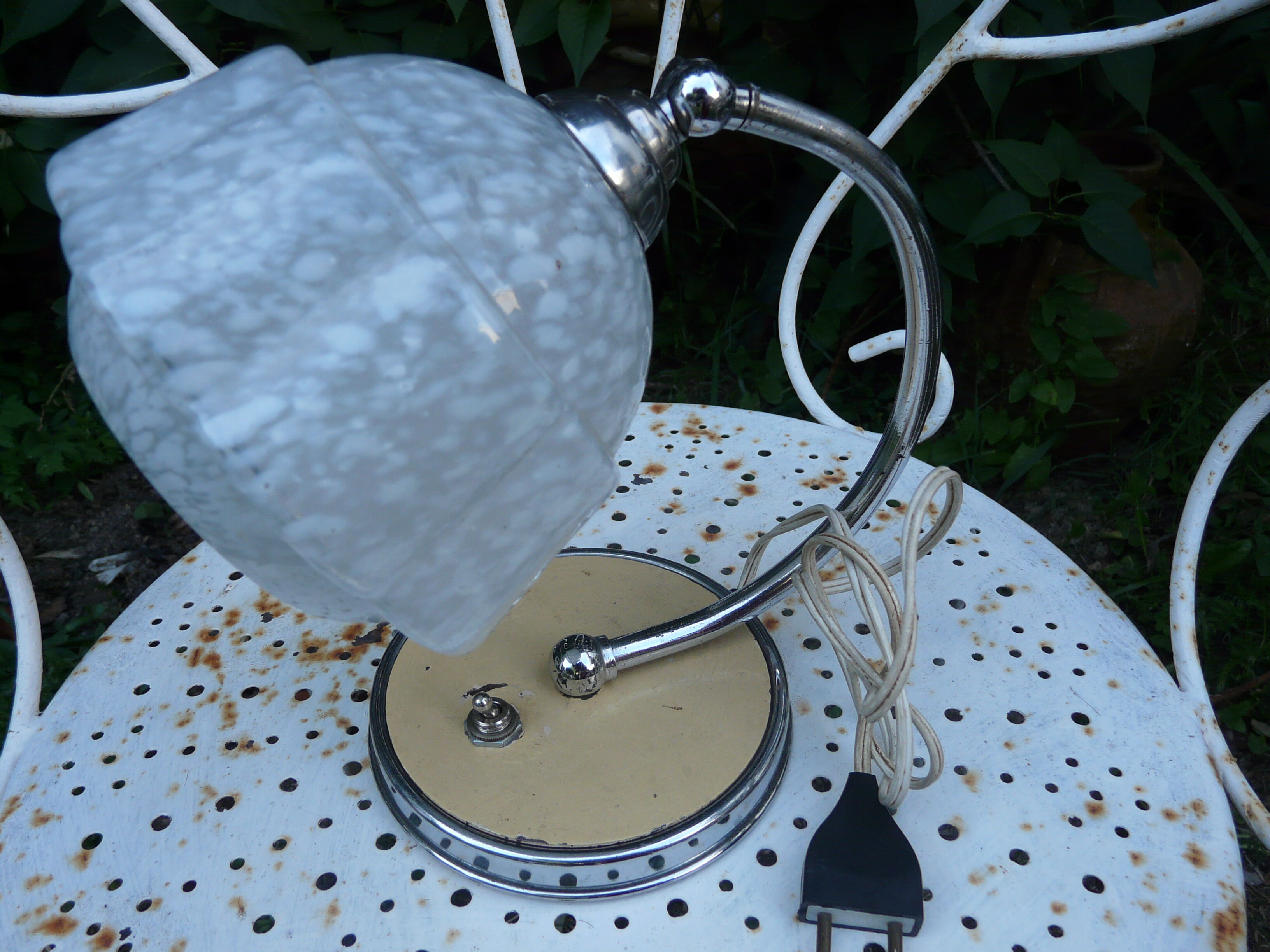 Art Deco Bauhaus table lamp, 1950s